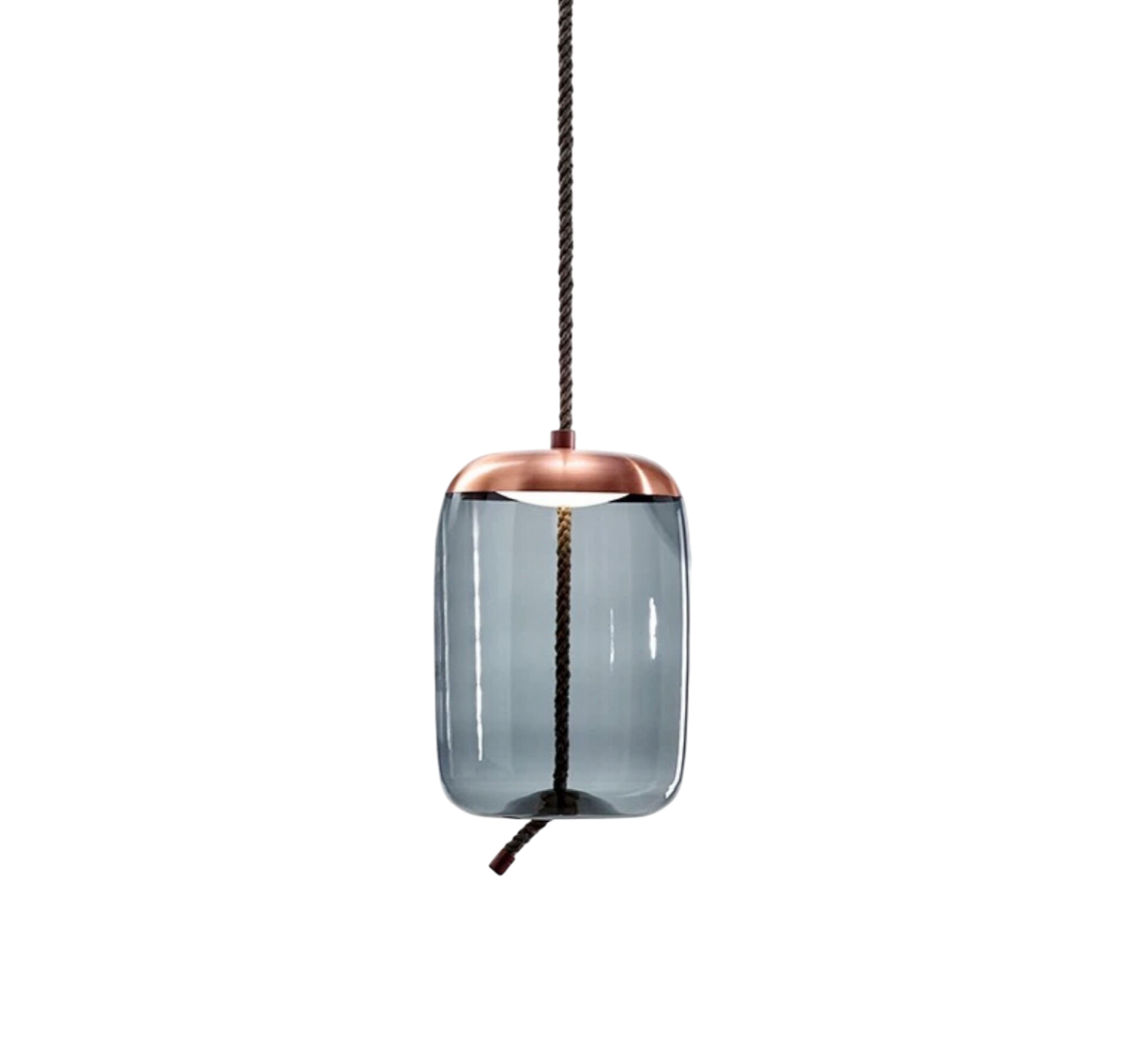 Pink Gold Hemp Pendant Light