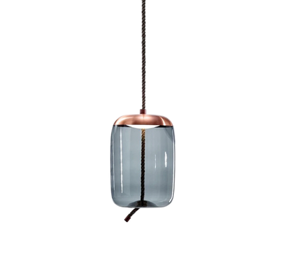 Pink Gold Hemp Pendant Light