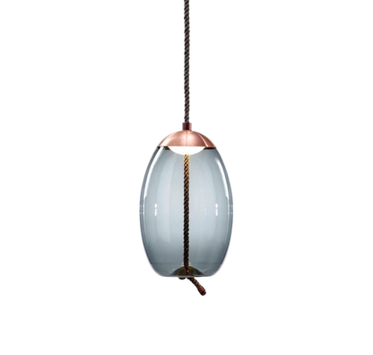 Pink Gold Hemp Pendant Light