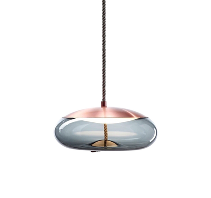 Pink Gold Hemp Pendant Light