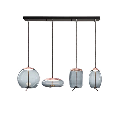 Pink Gold Hemp Pendant Light