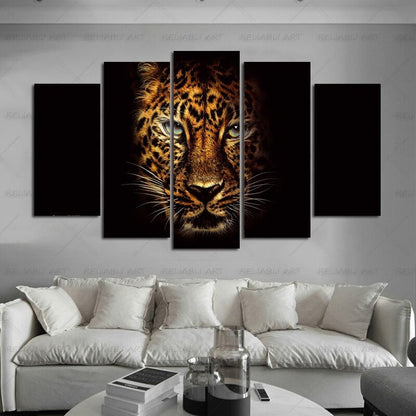 5-Piece Canvas Set Featuring Lively Wildlife Artwork