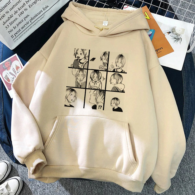Charming Anime Pullover Hoodie for Everyday Wear