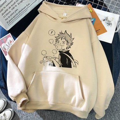 Charming Anime Pullover Hoodie for Everyday Wear