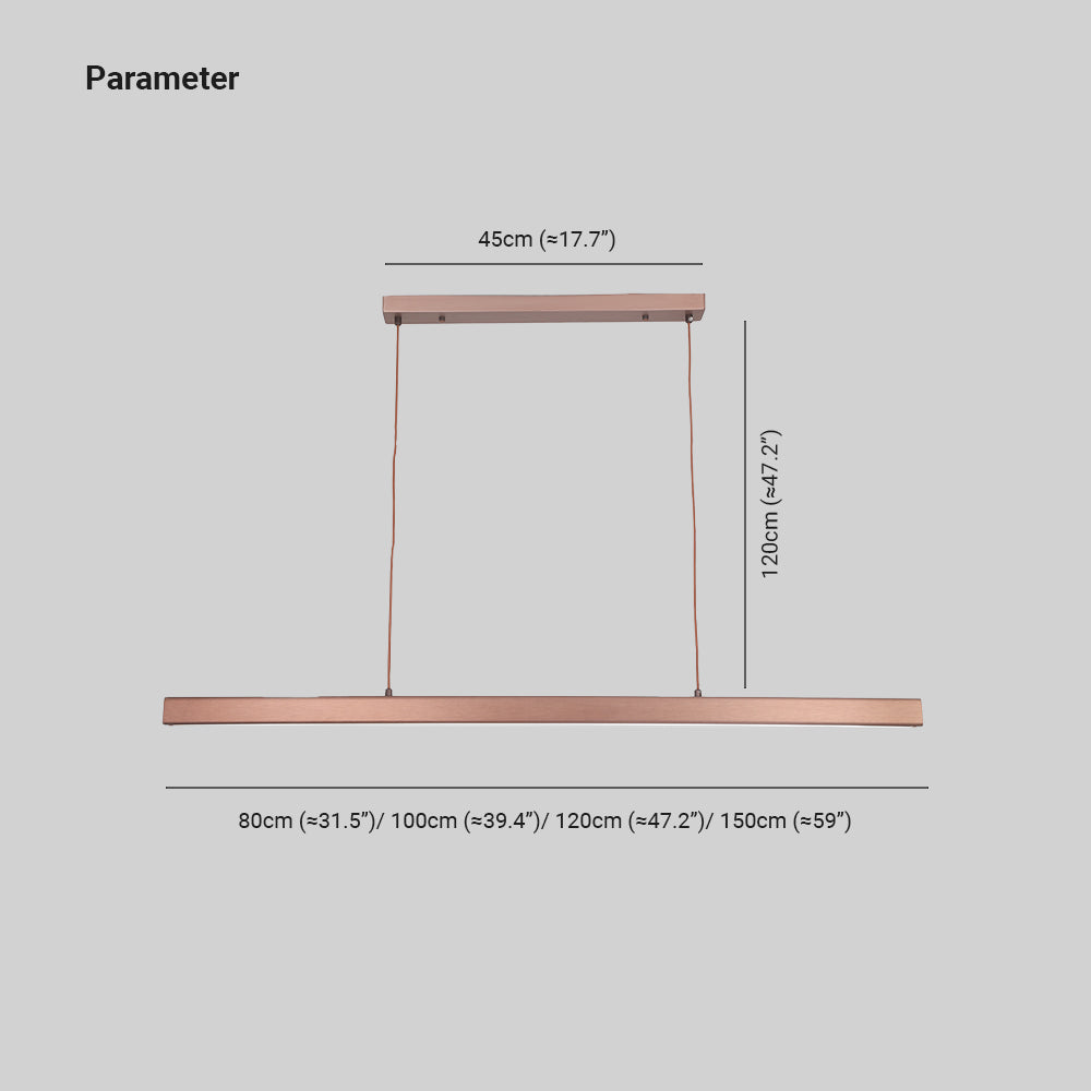 Modern LED Hanging Pendant Light – Slim Linear Design