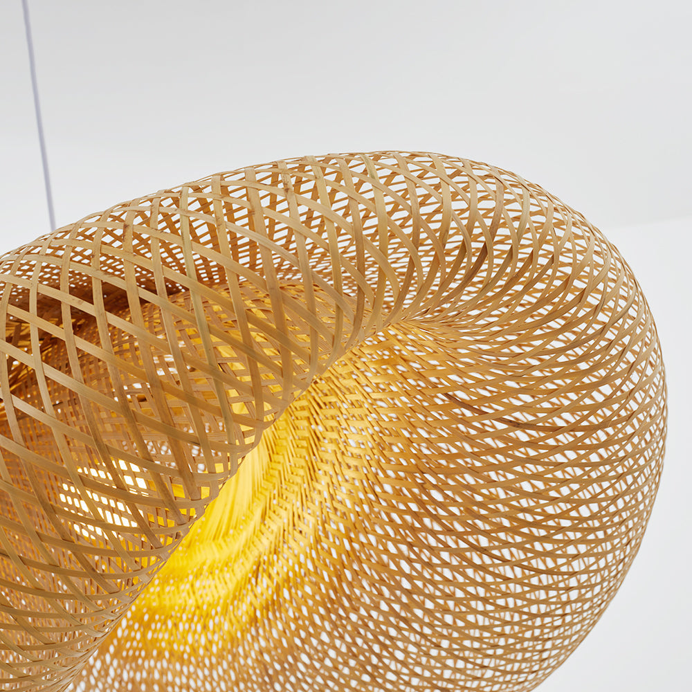 Natural Bamboo Pendant Light for Cozy Ambiance
