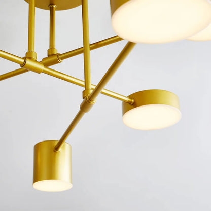 Modern Ceiling Fixture with 6 Lights and Adjustable Ambient Lighting