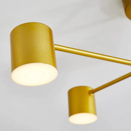 Modern Ceiling Fixture with 6 Lights and Adjustable Ambient Lighting