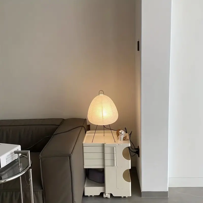 Elegant Tripod Rice Paper Table Lamp for Cozy Ambiance