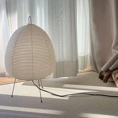 Elegant Tripod Rice Paper Table Lamp for Cozy Ambiance