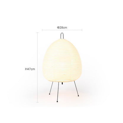 Elegant Tripod Rice Paper Table Lamp for Cozy Ambiance