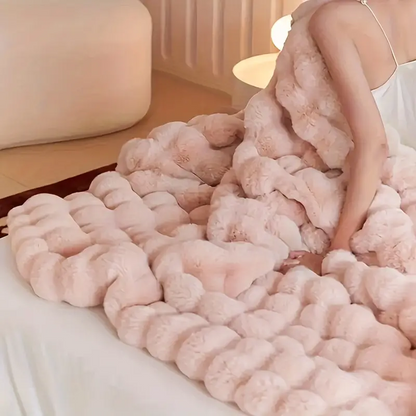 Soft and Comfortable Blanket with Reinforced Texture