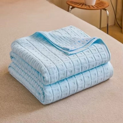 Breezy Cotton Summer Throw Blanket for Cozy Comfort