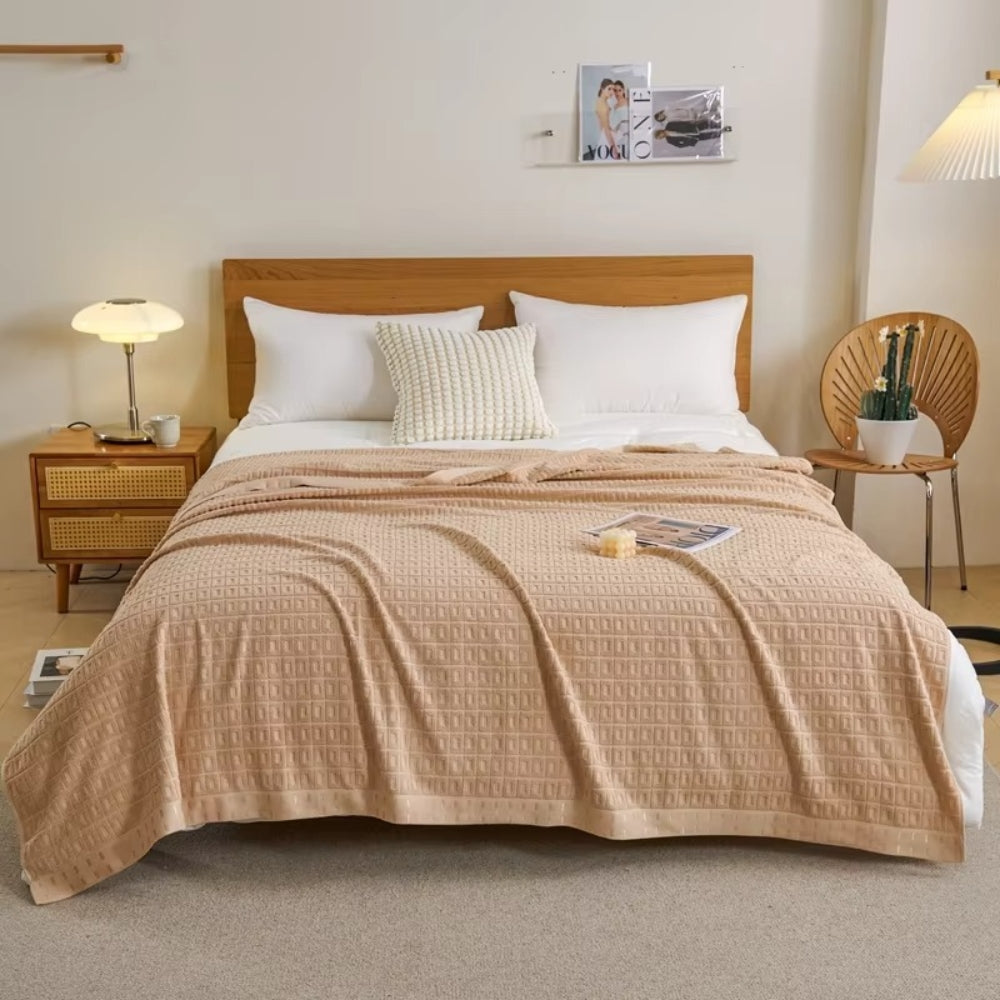Breezy Cotton Summer Throw Blanket for Cozy Comfort