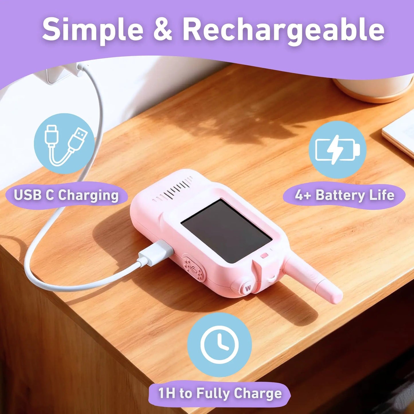 VisionTalk: Rechargeable Video Communicator for Kids
