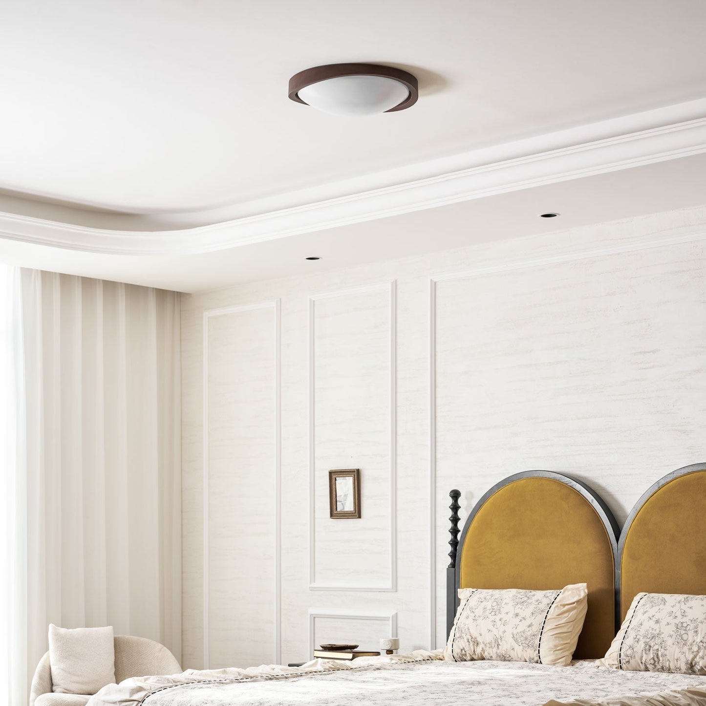 Modern Interior Ceiling Lights with Curved Edges