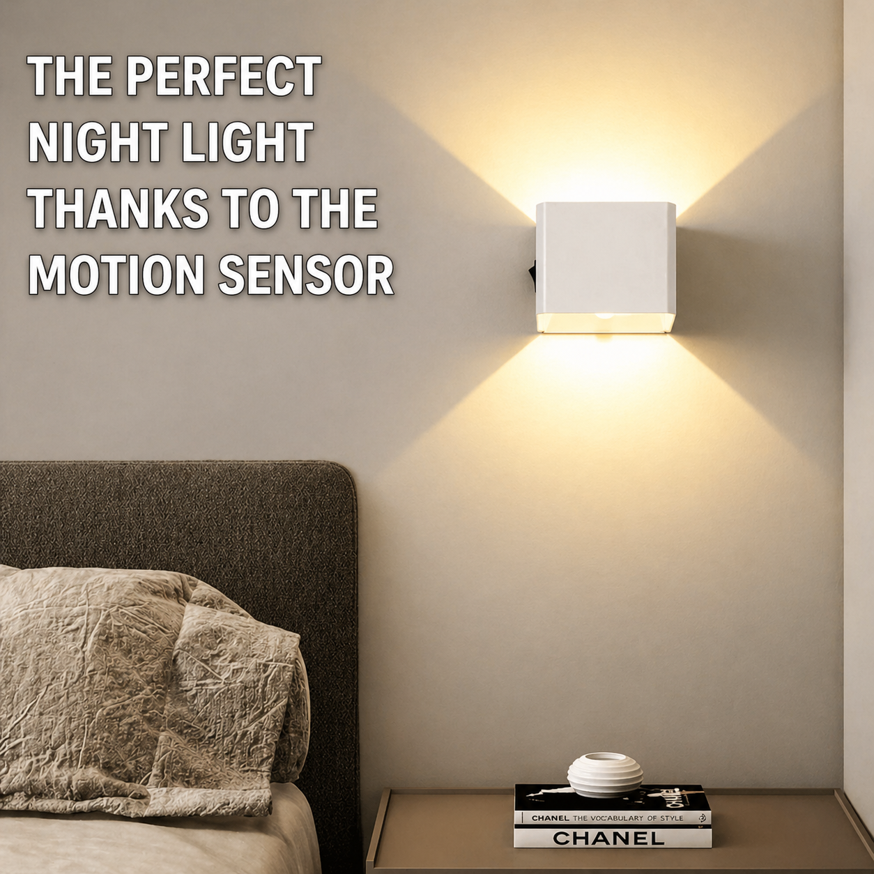 Wireless Wall Light | Motion Sensor with Adjustable Angle | LumaGlow