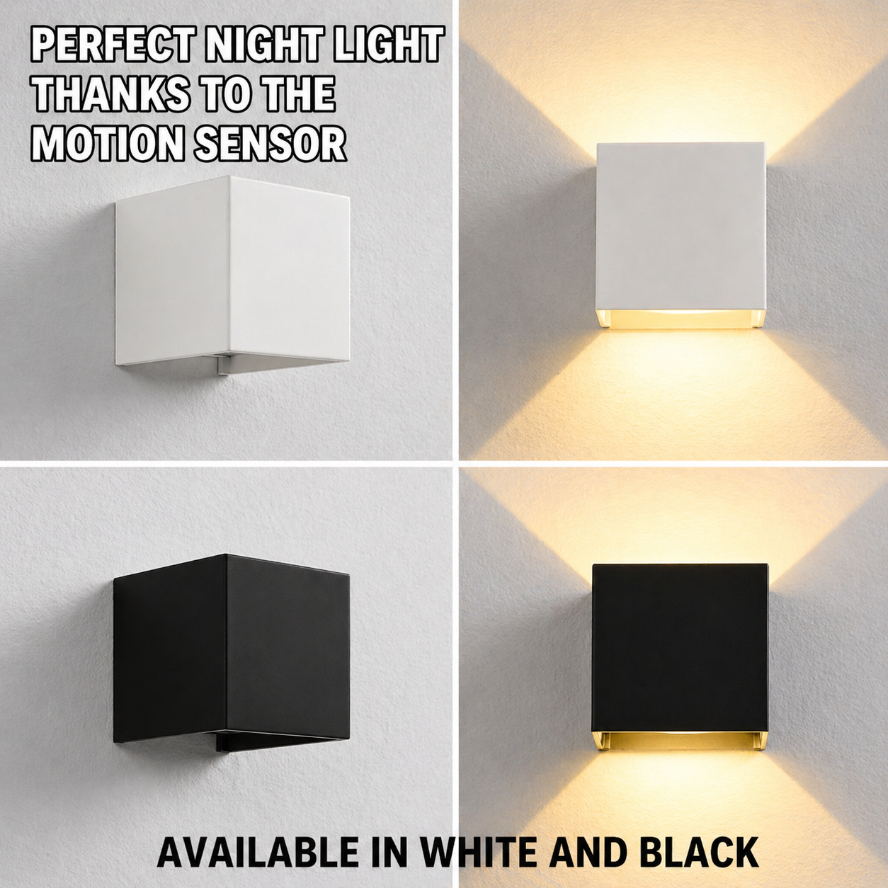Wireless Wall Light | Motion Sensor with Adjustable Angle | LumaGlow