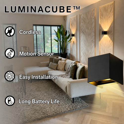 Wireless Wall Light | Motion Sensor with Adjustable Angle | LumaGlow
