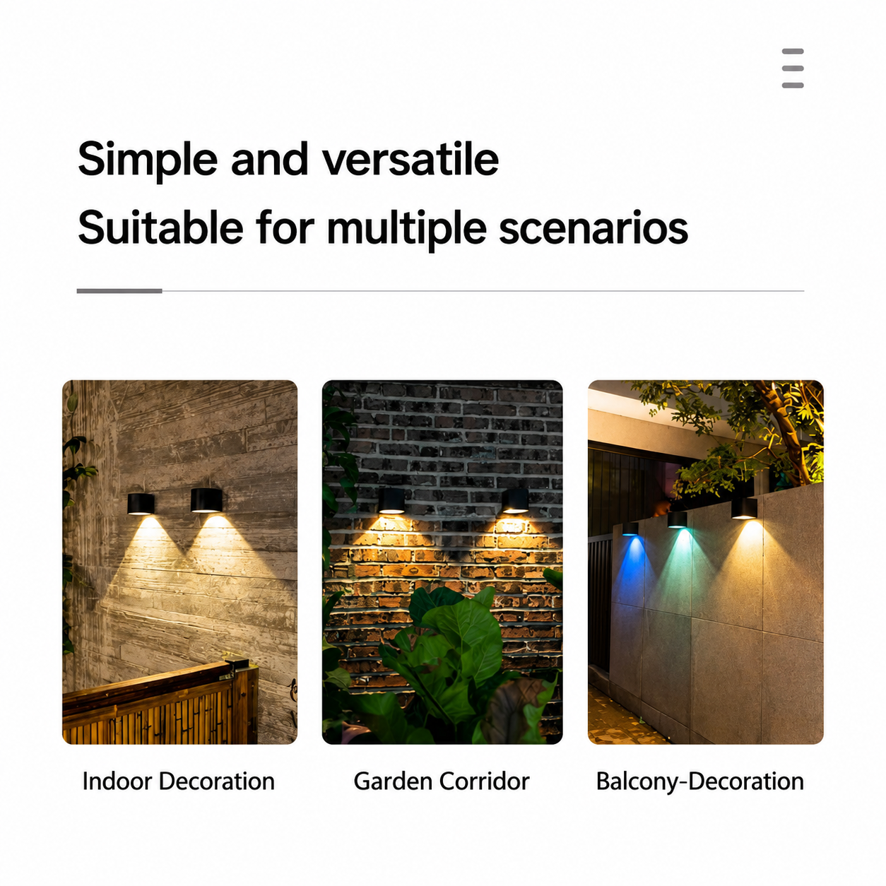 Elegant Solar Wall Light | Eco-Friendly Outdoor Illumination