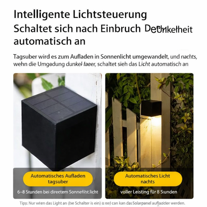 Elegant Solar Wall Light | Eco-Friendly Outdoor Illumination