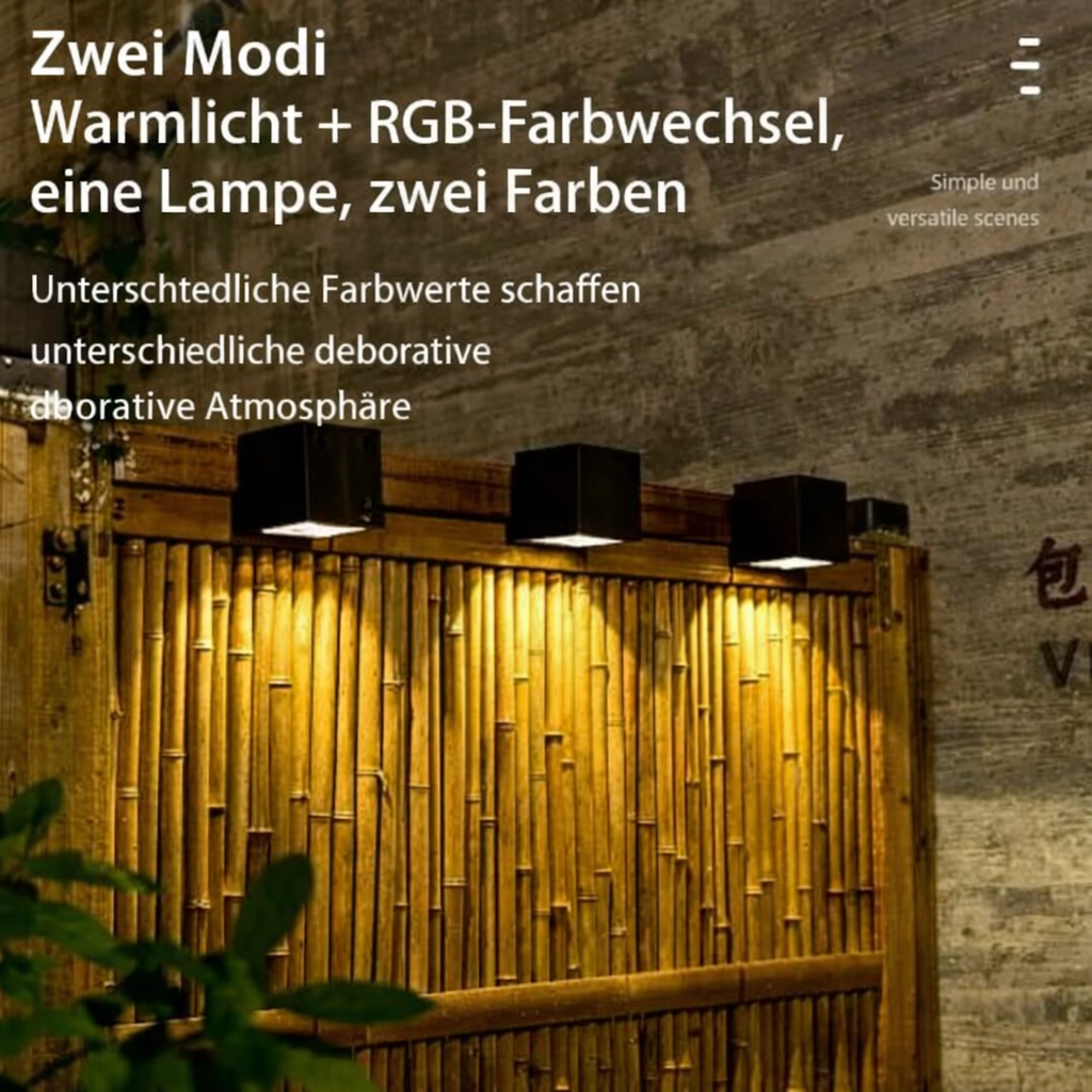 Elegant Solar Wall Light | Eco-Friendly Outdoor Illumination