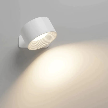 Wireless LED Wall Light with Adjustable 360° Head | Touch-Dimming & 3 Color Options | Rechargeable via USB-C | Magnetic & Cord-Free