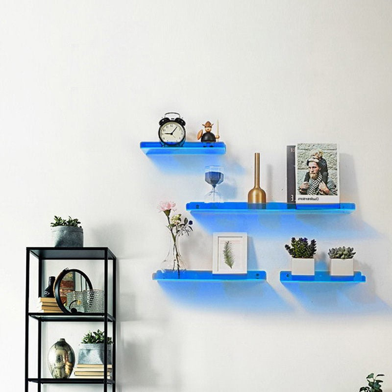 Industrial Wall Shelf with Floating Design and Stylish Features
