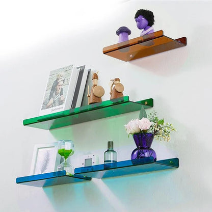 Industrial Wall Shelf with Floating Design and Stylish Features