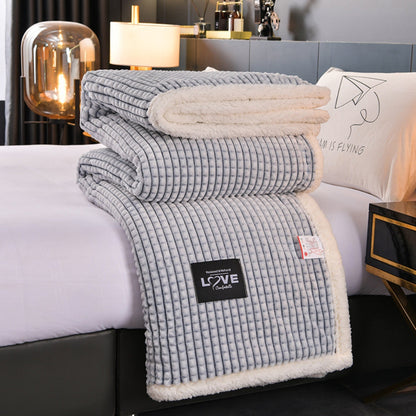 Luxurious Soft Waffle Fleece Blanket for All Seasons