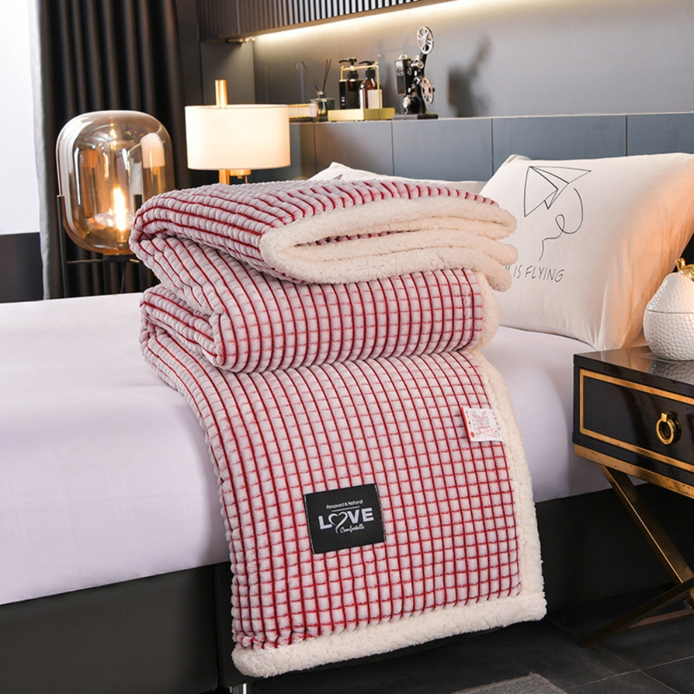Luxurious Soft Waffle Fleece Blanket for All Seasons