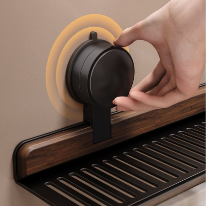 Wall-Mounted Bathroom Organizer | Suction Cup Storage Solution