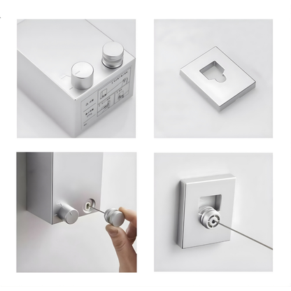Retractable Wall-Mounted Drying Line | Compact & Durable
