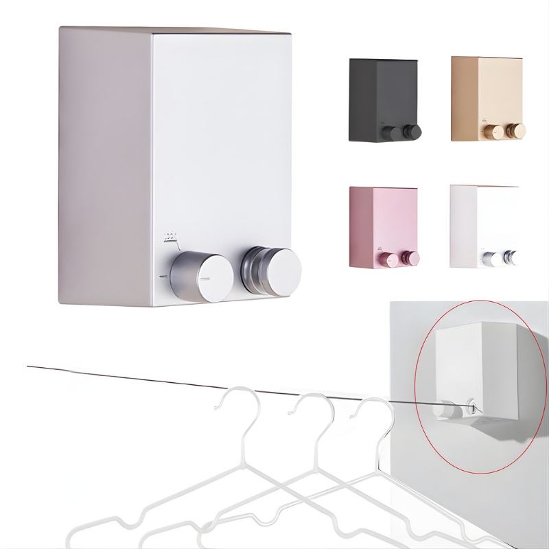 Retractable Wall-Mounted Drying Line | Compact & Durable