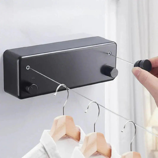 Compact Retractable Drying Line for Indoor and Outdoor Use