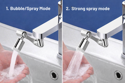 Revolutionary Faucet Enhancer | 1080° Rotation | Dual Flow Modes