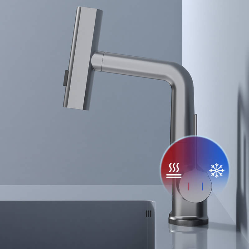 Revolutionary 360° Swivel Kitchen Faucet with LED Temp Display