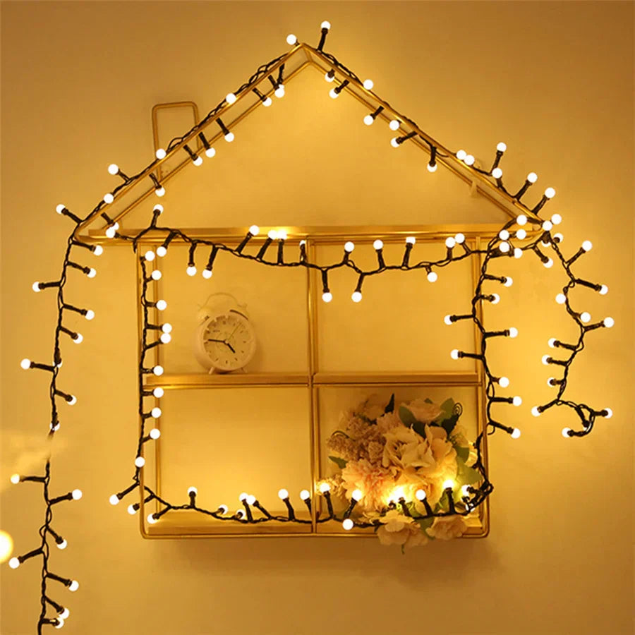 Waterproof LED Light String with Sparkling Effect