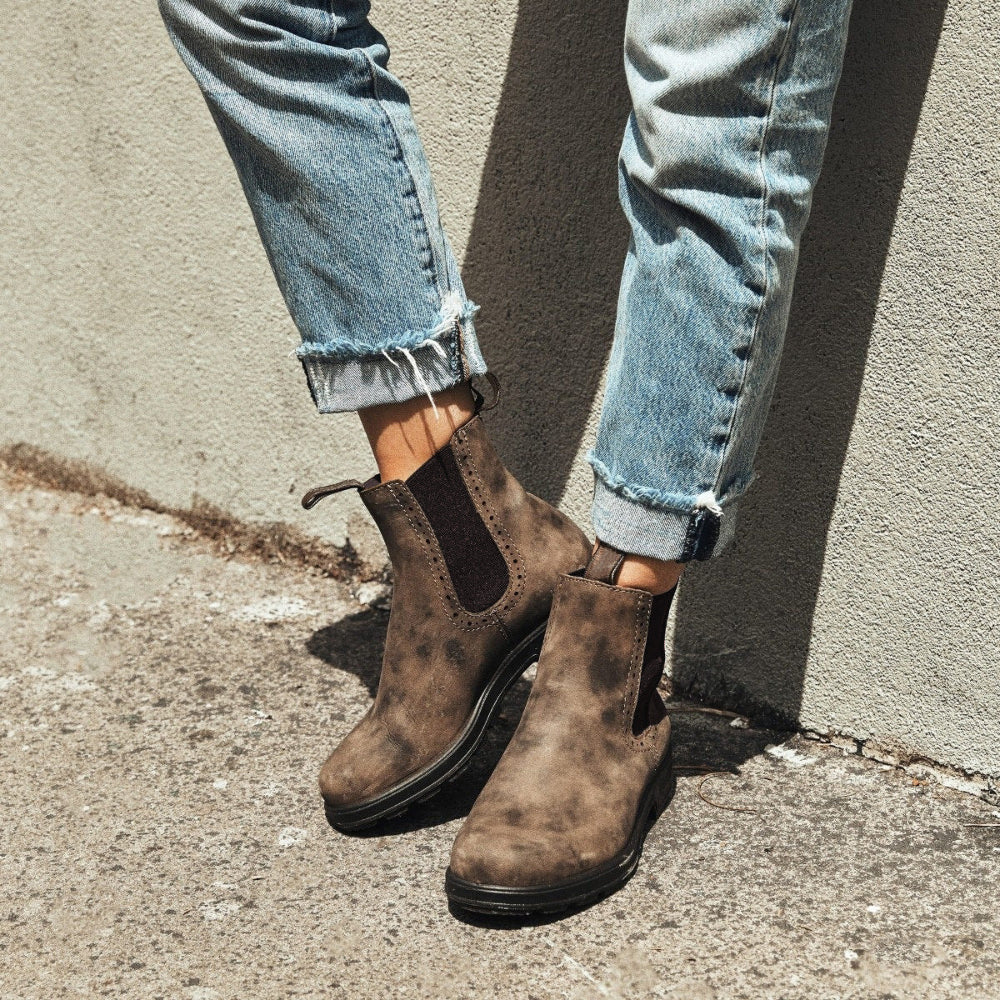 Waterproof Leather Ankle Boots for Women – Slip-On Chelsea Style