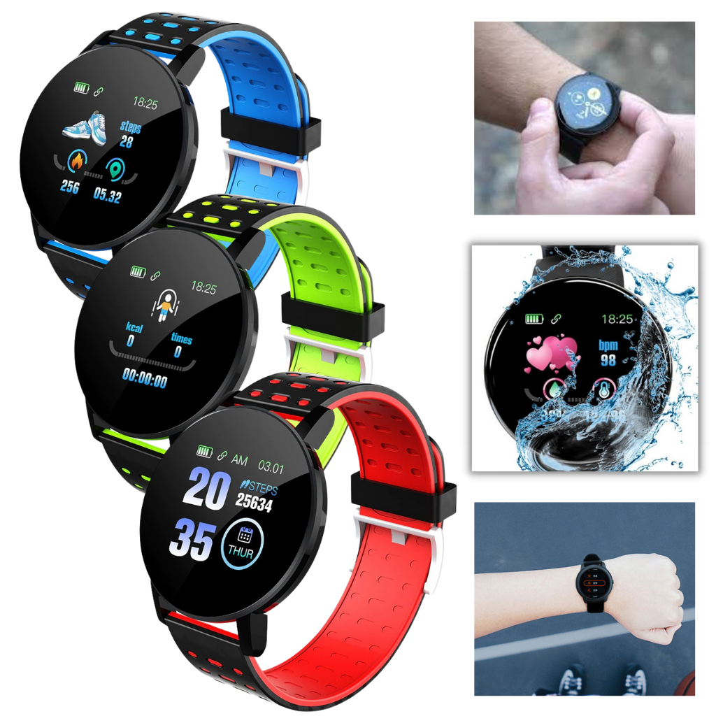 All-Weather Fitness Tracker Smartwatch with Health Monitoring