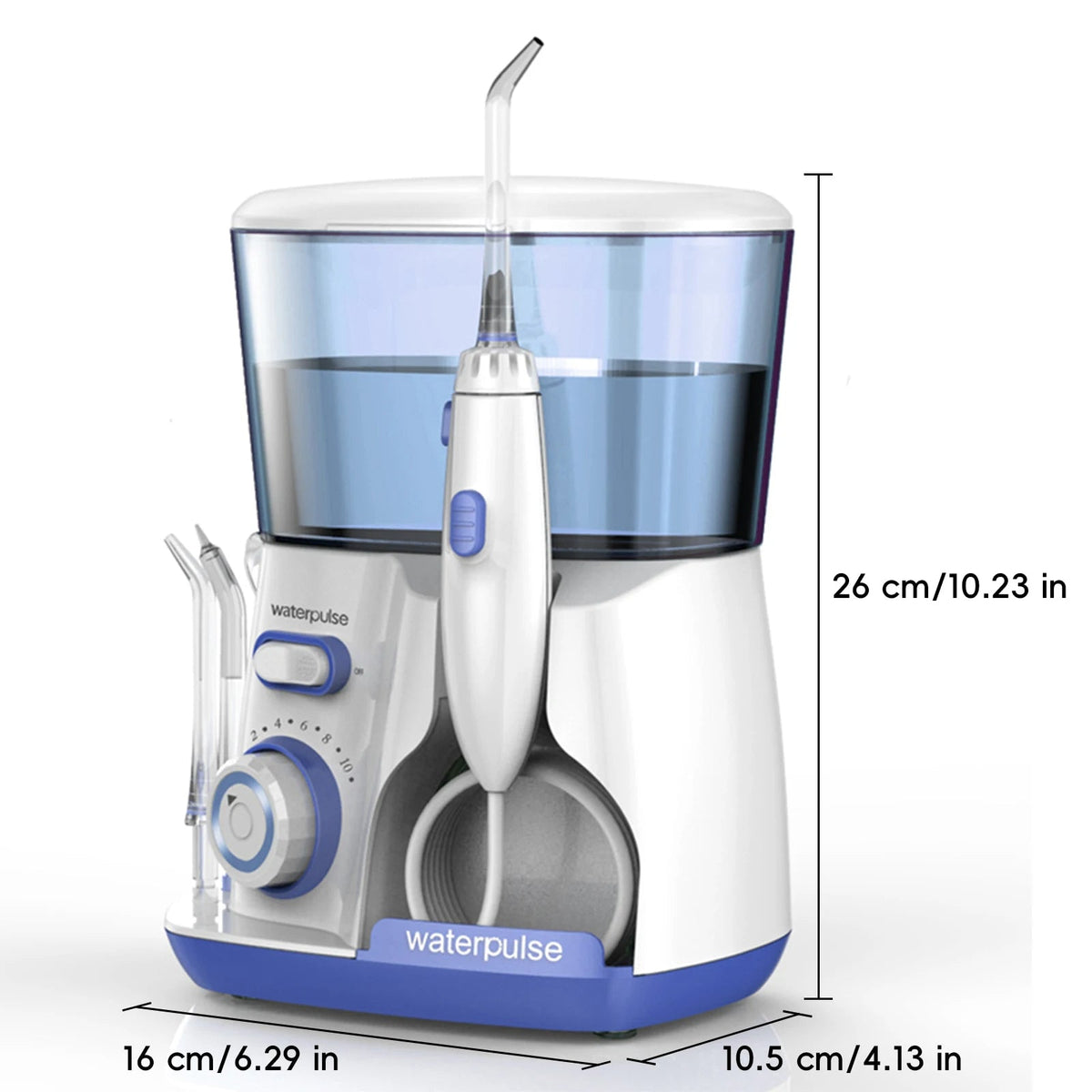 Electric Water Flosser for Gum Health, Braces & Implants – 1800 Pulses/min, 800ml Tank, 5 Tips, Adjustable Pressure