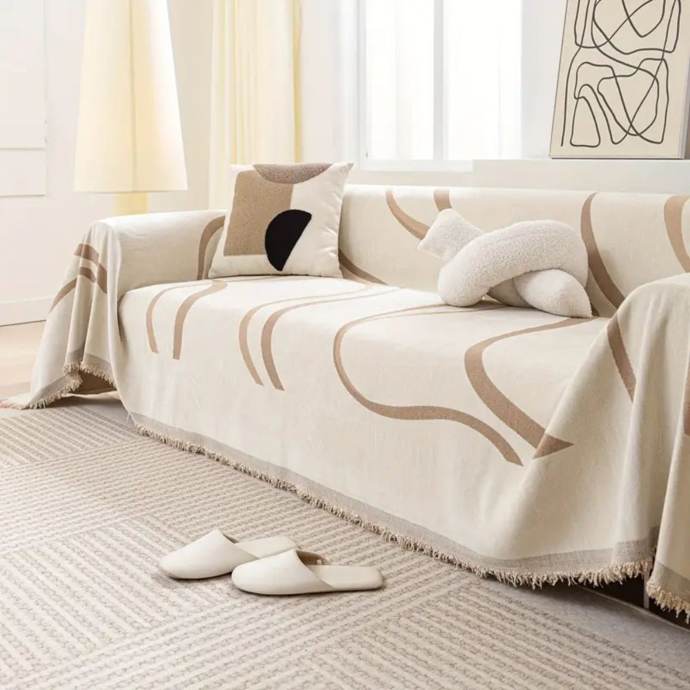 Chic Chenille Sofa Protectors with Elegant Design
