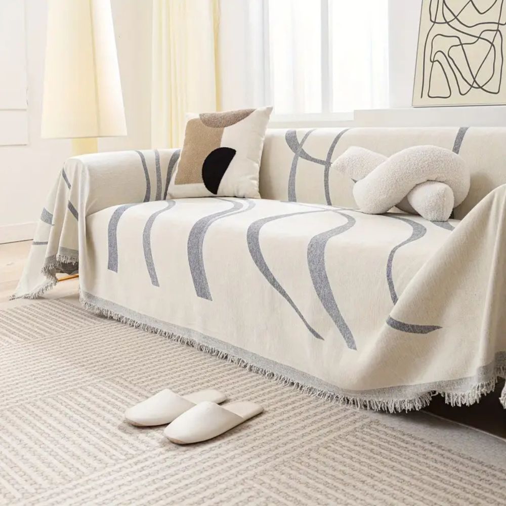 Chic Chenille Sofa Protectors with Elegant Design