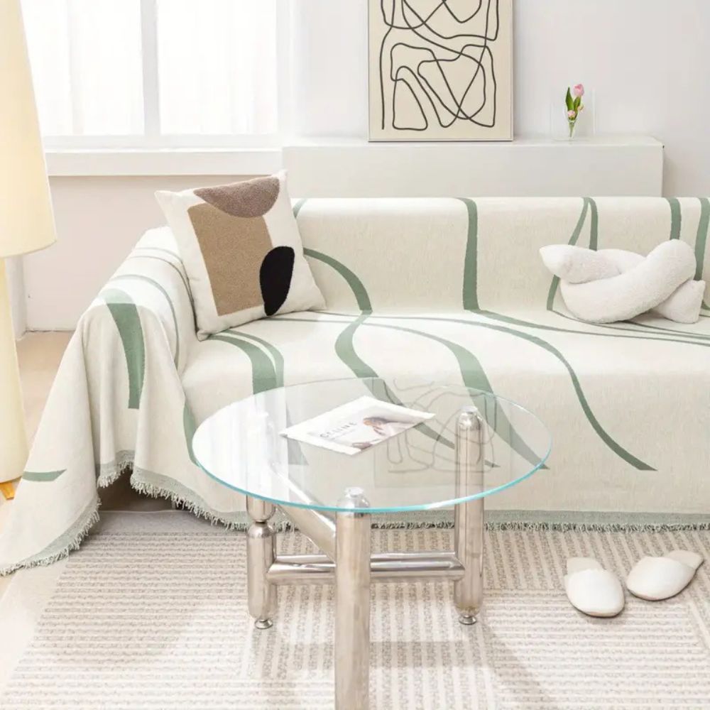 Chic Chenille Sofa Protectors with Elegant Design