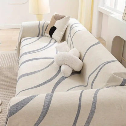 Chic Chenille Sofa Protectors with Elegant Design