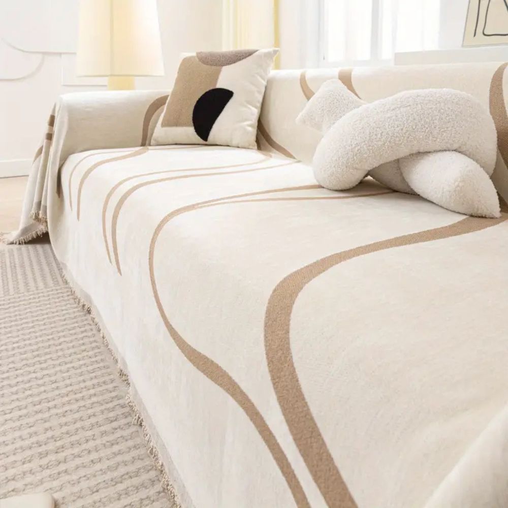 Chic Chenille Sofa Protectors with Elegant Design