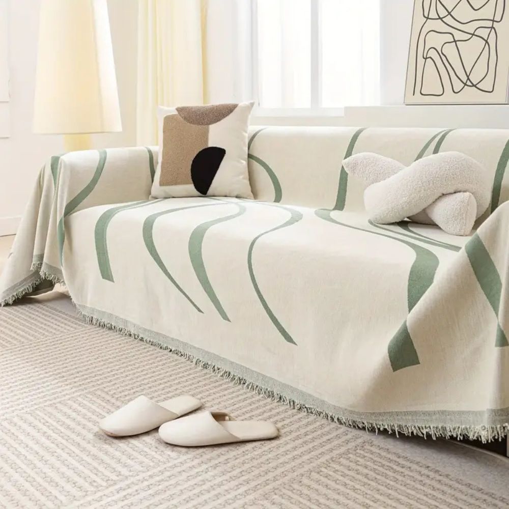 Chic Chenille Sofa Protectors with Elegant Design
