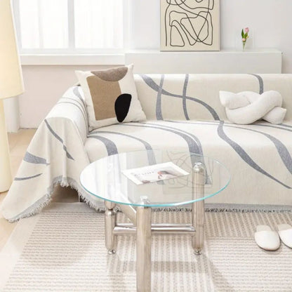 Chic Chenille Sofa Protectors with Elegant Design
