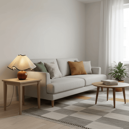 Sculpted Table Lamps in Modern Design with 3-Level Dimming