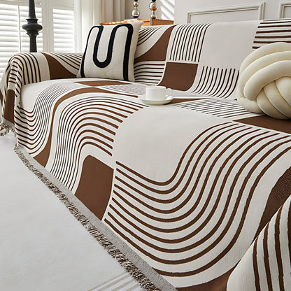 Chic Curved Pattern Couch Protector